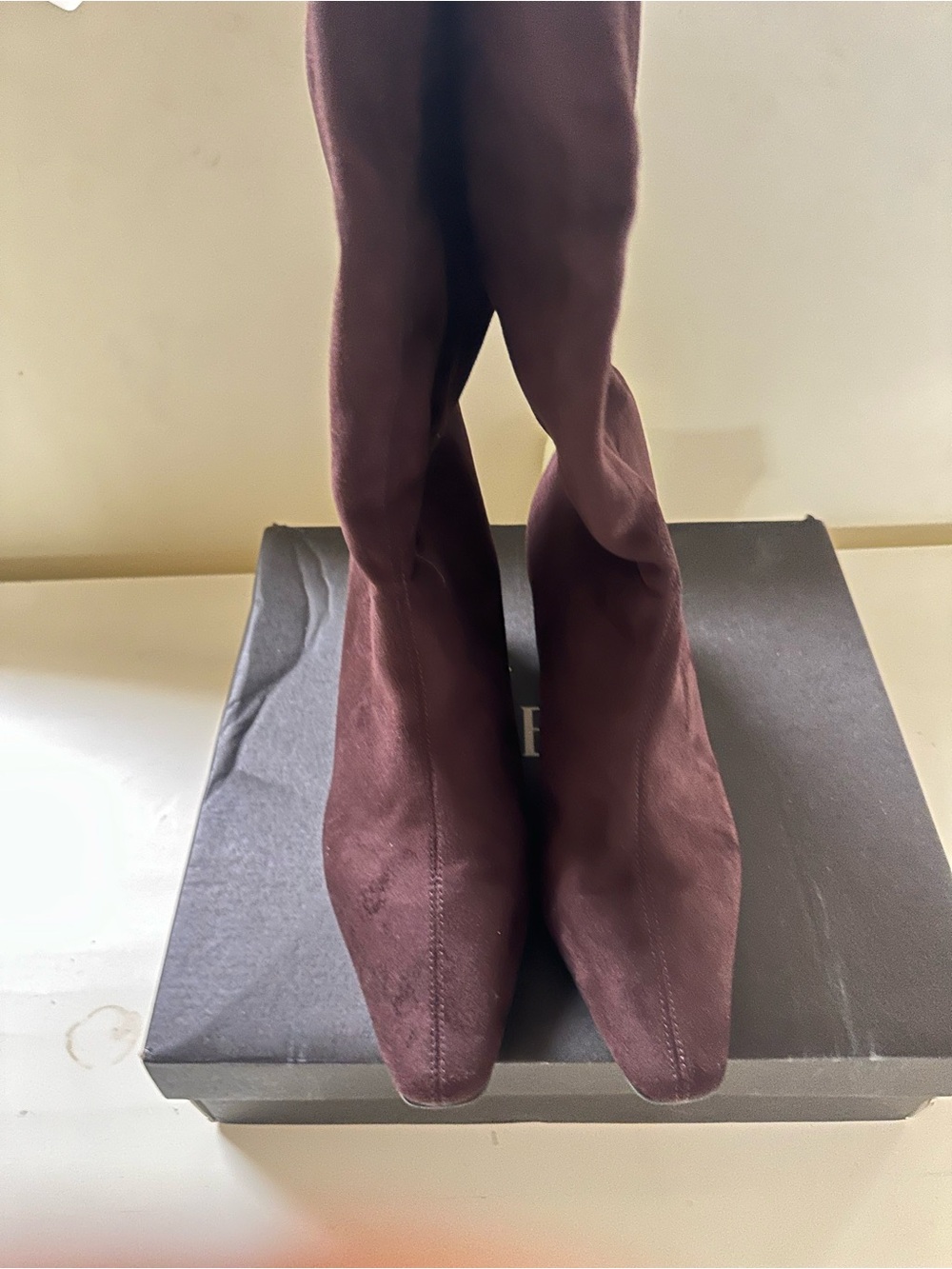 Dolce Vita Women's Brown Over-the-Knee Stretch Boots